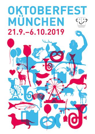 Oktoberfest Plakat 2019 von  Mirjam Messner
